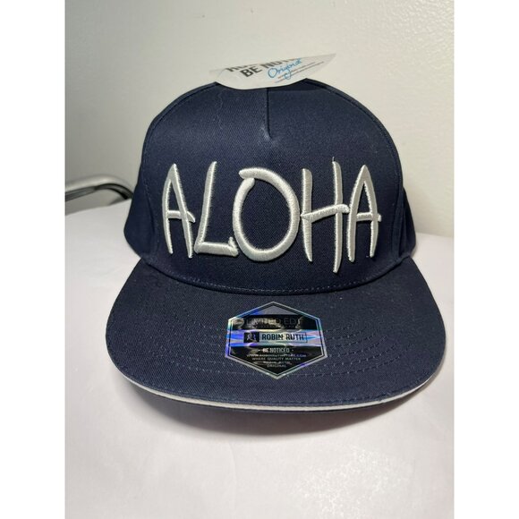 Robin Ruth "Aloha" Limited Edition Navy Snapback Cap NWT - Picture 7 of 7